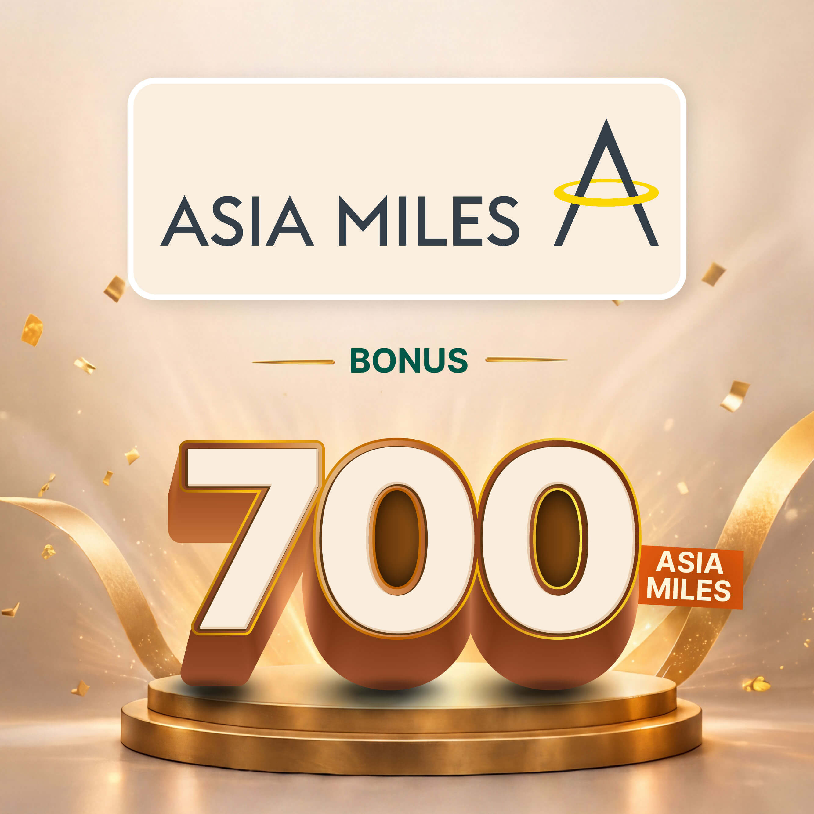 700 Asia Miles Bonus for Transactions and the Conversion of D-Points to Asia Miles